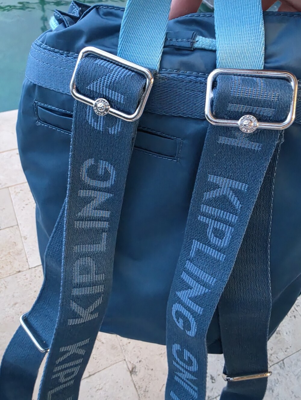 Kipling Blue Backpack Durable Sporty Design - Picture 7 of 9